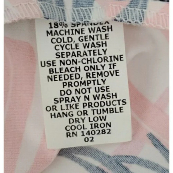 Katherine Way Womens Seaside Halter Dress Tropical Pink Blue Fitted Extra Small - Picture 10 of 10